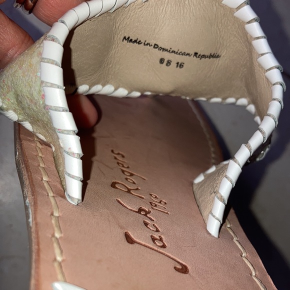 NWOT Jack Rogers thong glitter sandals size 8.5 - Picture 2 of 8